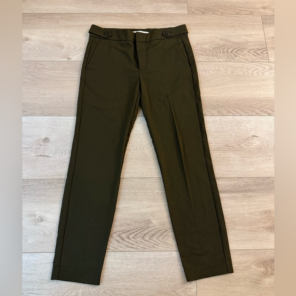 Mango Men's Dark Green Chinos